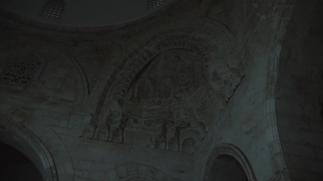 INSIDE OF SILVAN ULU MOSQUE, HISTORIC SELAHADDIN EYYUBI MOSQUE, DIYARBAKIR, TURKEY, DETAILS, NICHE