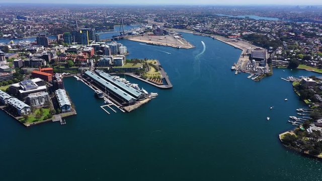 Sydney - Darling Harbour to Payrmont Aerial Flight
