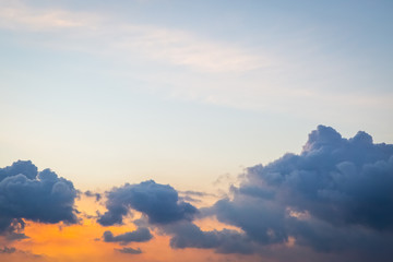 Beautiful cloud and sky before sunset