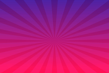 Purple radial retro background. Purple and pink abstract spiral, starburst. Comics background. Vector illustration