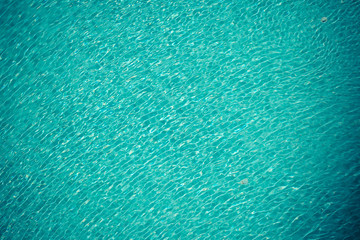 Fototapeta na wymiar Blue color of wave and reflection