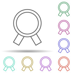 Bestseller multi color icon. Simple thin line, outline vector of web icons for ui and ux, website or mobile application