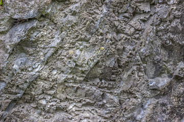 Rugged rock texture at miura kanagawa in japan.