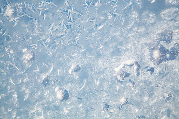 beautiful frozen snowflakes Christmas background