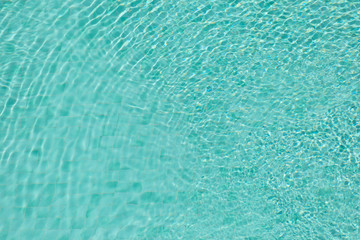 Fototapeta na wymiar Blue color of wave and reflection