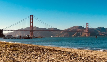 Golden Gate from the beach