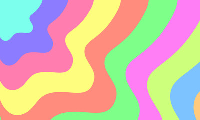 Abstract melt. Gradient sweet rainbow pastel colour.