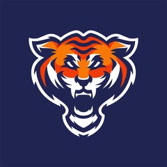 tiger head mascot logo