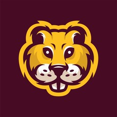 gopher mascot head logo