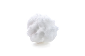 roughly formed snowball with marks from fingers
