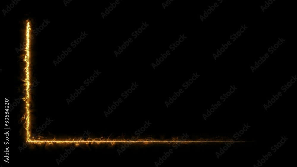 Poster abstract bright neon frame. the movement of the luminous neon line along a rectangular path. web bac