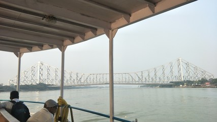 Howrah Bridge at a glance from the river , The Ganges 