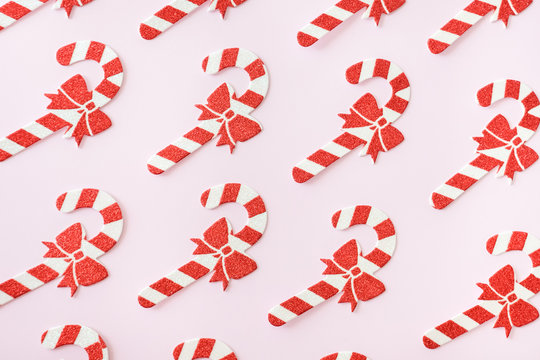 Christmas candy cane pattern.