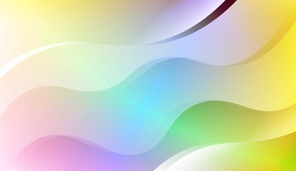 Blurred Decorative Design In Abstract Style With Wave, Curve Lines. For Design, Presentation, Business. Vector Illustration with Color Gradient.