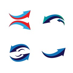 Fototapeta na wymiar arrow logo icon vector template