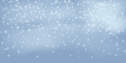 Snowflakes, snowfall.