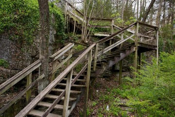 Wooden Stairs of Eureka Springs, AR