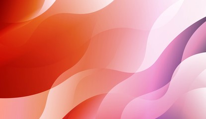 Abstract Wavy Background. Design For Cover Page, Poster, Banner Of Websites. Vector Illustration with Color Gradient