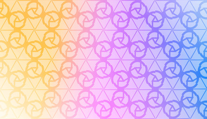 Design pattern with abstract modern ornament. Triangles style. Vector illustration. Gradient color