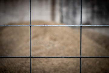 fence and barbed wire