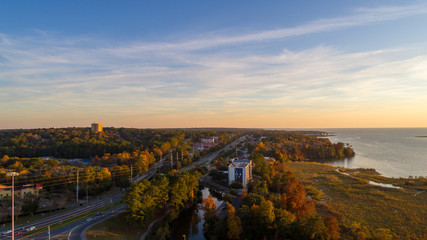 view of the city of barcelona spain