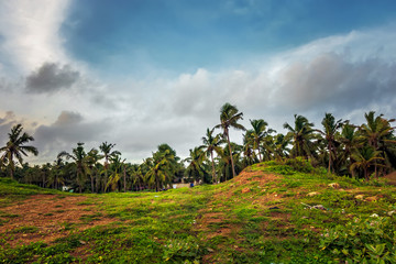 Beautiful sea side thengapattanam kanyakumari district tamilnadu India