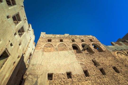 Tarout Castle, Qatif, Saudi Arabia in blue sky background