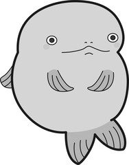 マス　魚　キャラクター　サケ　シャケ　鮭　かわいい　明るい　ジャンプ