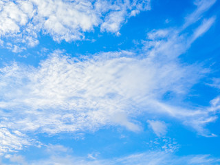 Naklejka na ściany i meble Sky with clouds,Blue skies, white clouds ,The vast blue sky and clouds