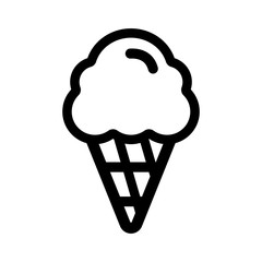 ice cream cone icon vector