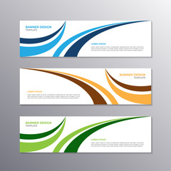Banner with minimal design, cool geometric business background