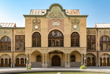 Fototapeta na wymiar Masoudieh historic mansion from Qajar dynasty, built in 1879, Tehran capital city, Iran