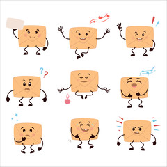 Cute cartoon envelope set.