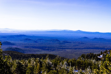 view of mountains and forest oregon