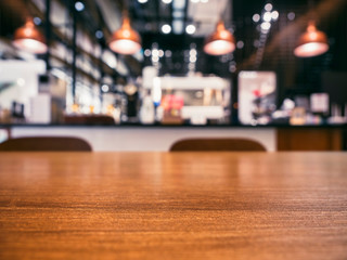 Table Top Cafe Coffee shop Interior restaurant design lighting Blur background