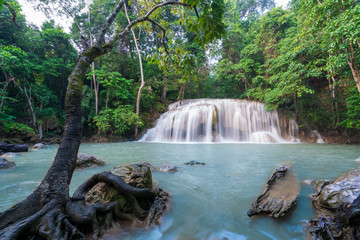 Waterfalls In Deep Forest