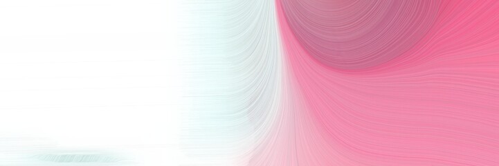 Fototapeta premium modern soft curvy waves background illustration with pale violet red, white smoke and baby pink color