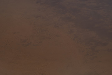 Irregular texture of sand desert relief, aerial view