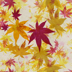 Autumn leaves seamless background