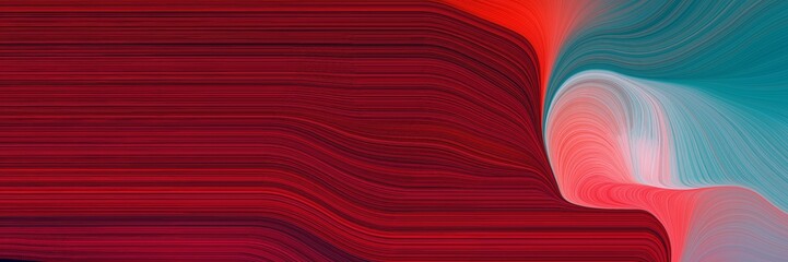 curvy background illustration with dark red, moderate red and cadet blue color