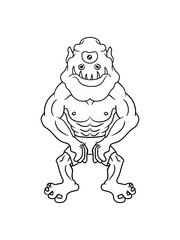 bodybuilder zyklop stark 