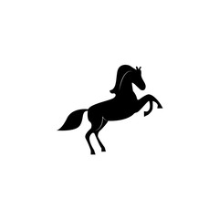 Horse silhouette icon vector illustration