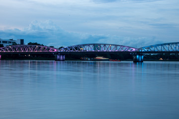 Perfume river and Truong Tien bridge