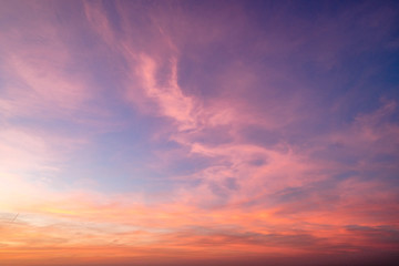 Gradient sky texture after sunset - obrazy, fototapety, plakaty
