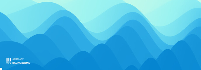 Water surface. Blue abstract background. Vector illustration for design.
