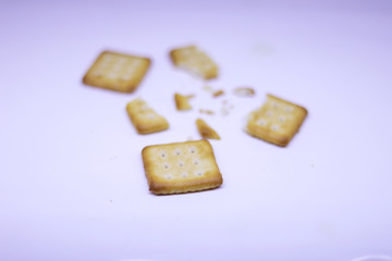 biscuits isolated in white background