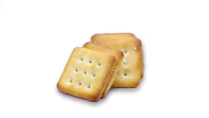 biscuits on white background isolated
