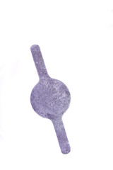 White isolates the traditional Indian Asian Chew or Muruku maker.