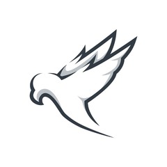 flying eagle design vector premium
