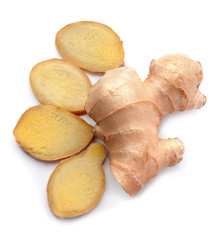 Ginger root isolated.